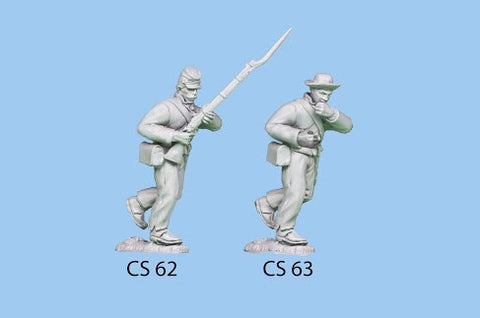 CS-63 Confederate Infantry in Shell Jacket / Charging / Standard Bearer