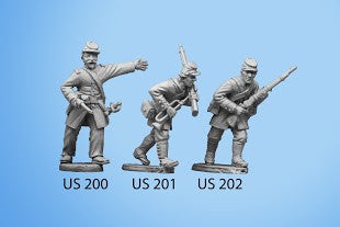US-201 Berdan's Sharpshooters / Group one / Bugler holding rifle and bugle