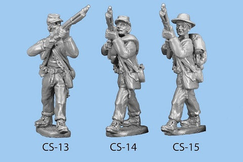 CS-13 Confederate Infantry in Shell Jacket / Standing and Preparing to Fire