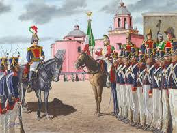 Mexican Grenadiers Attacking - 24 troops - including command